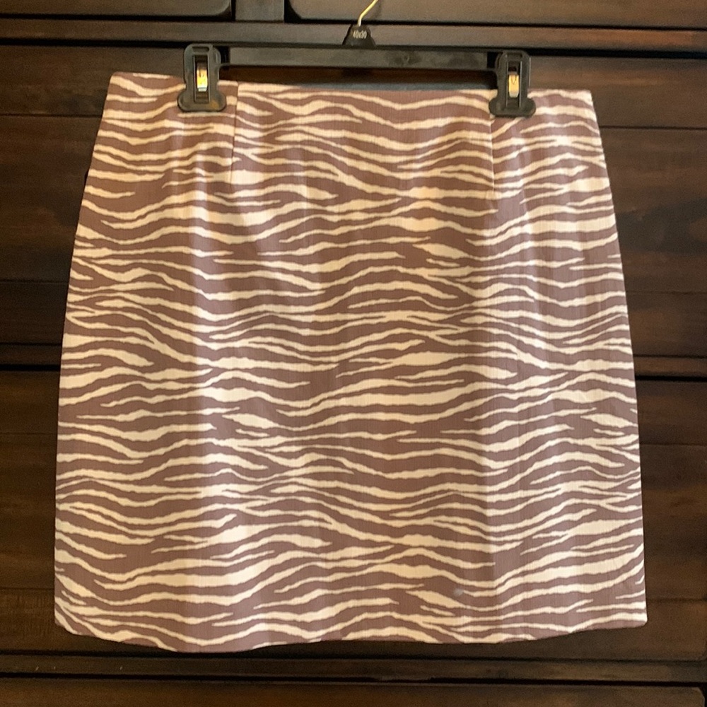 Zebra print Loft skirt, NWT, size 10